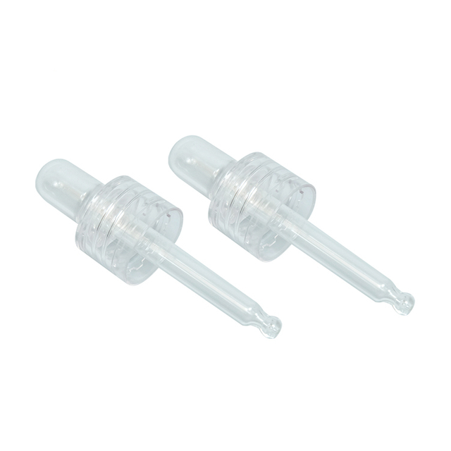 Compte-gouttes en plastique transparent 20/410 avec ampoule en PVC