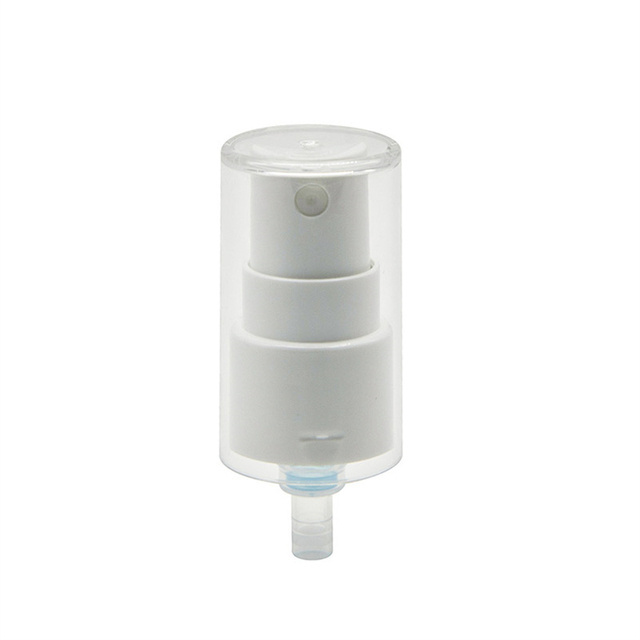 Pulvérisateur à brume fine à ressort en plastique blanc avec capuchon